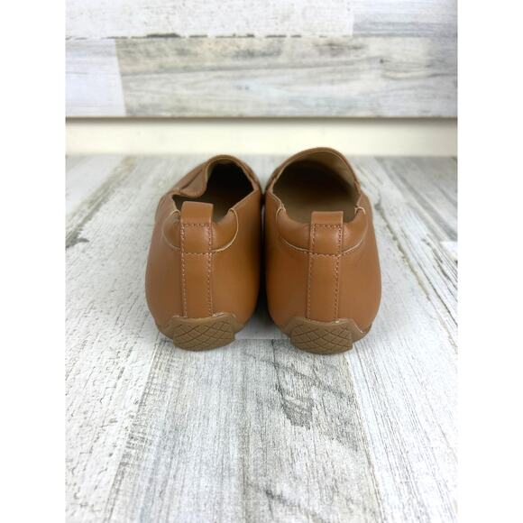 Talbots Women’s 10 Jessie Gore Nappa Leather Slip-On Driving casual Loafers New - Picture 5 of 7